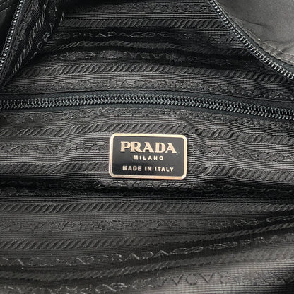 PRADA Tessuto Triangle Logo Totebag Black Vintage f5d8z2