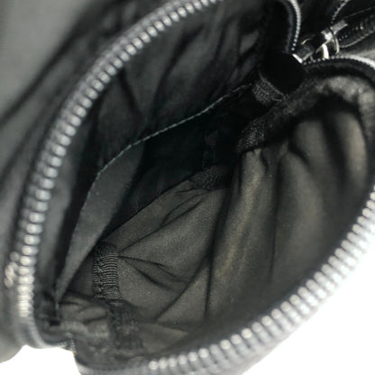 PRADA Triangle Logo Double Pocket Backpack Black Vintage u4u7vk