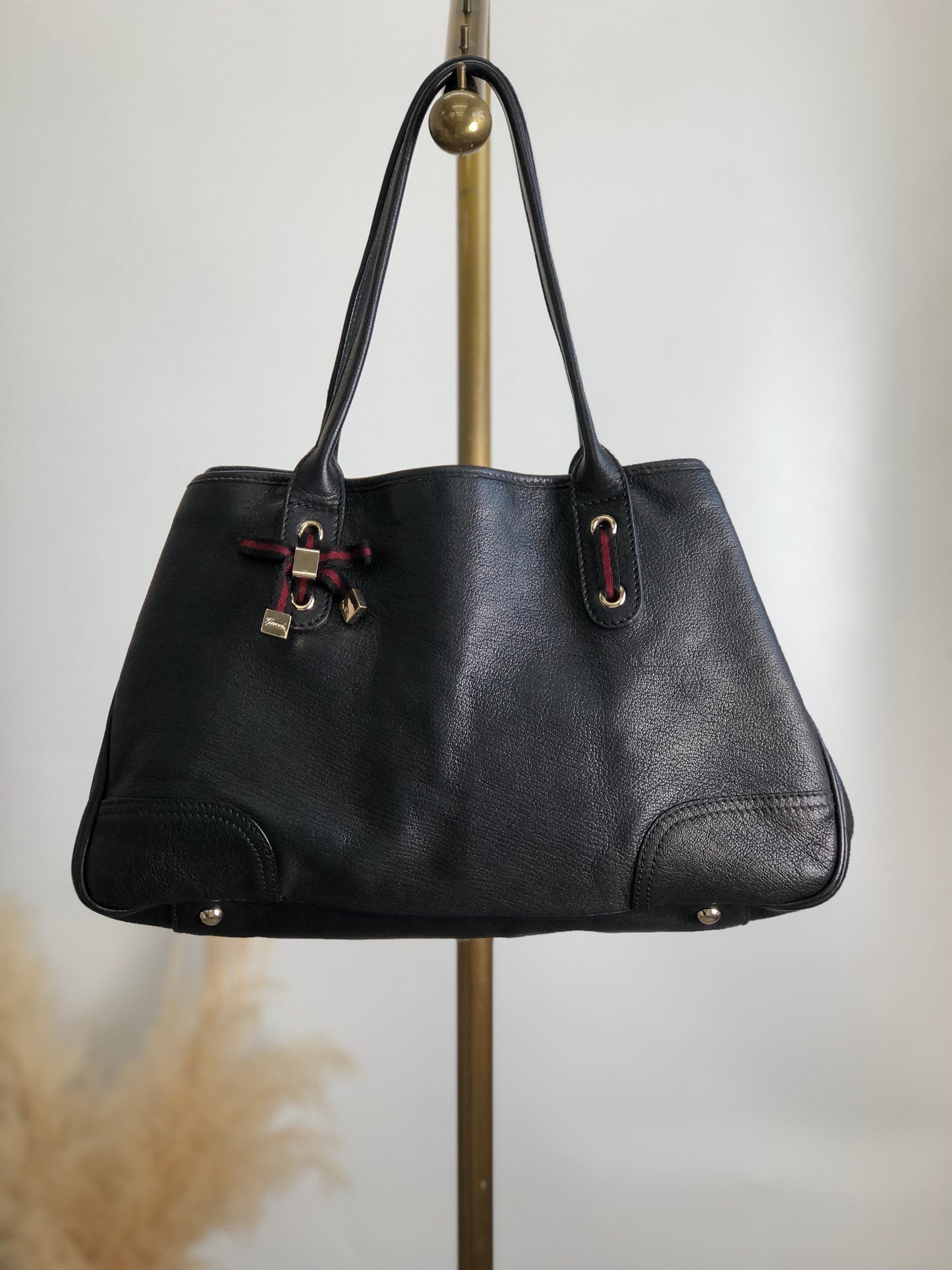 GUCCI Shoulder bag Totebag Black Vintage agpbgk