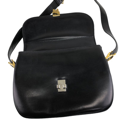 CELINE Horse Carriage Shoulder bag Black Vintage yifsp8