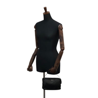 PRADA Logo Pouch Black Vintage e5kf4y