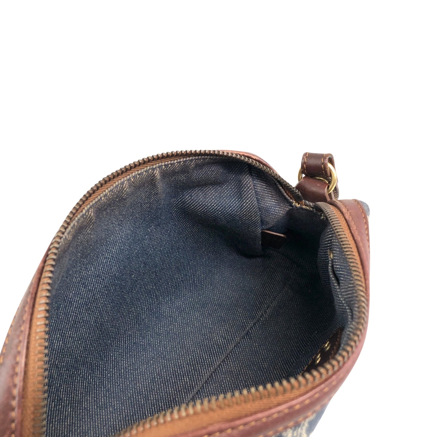 CELINE Paris Macadam Handbag Indigo Vintage 5tscu3