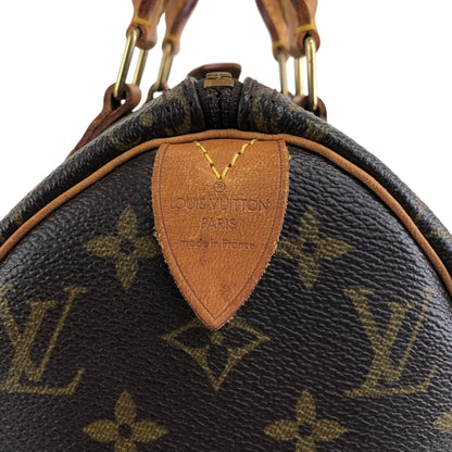 LOUIS VUITTON Monogram Small Boston bag Handbag Brown Vintage 232hgi