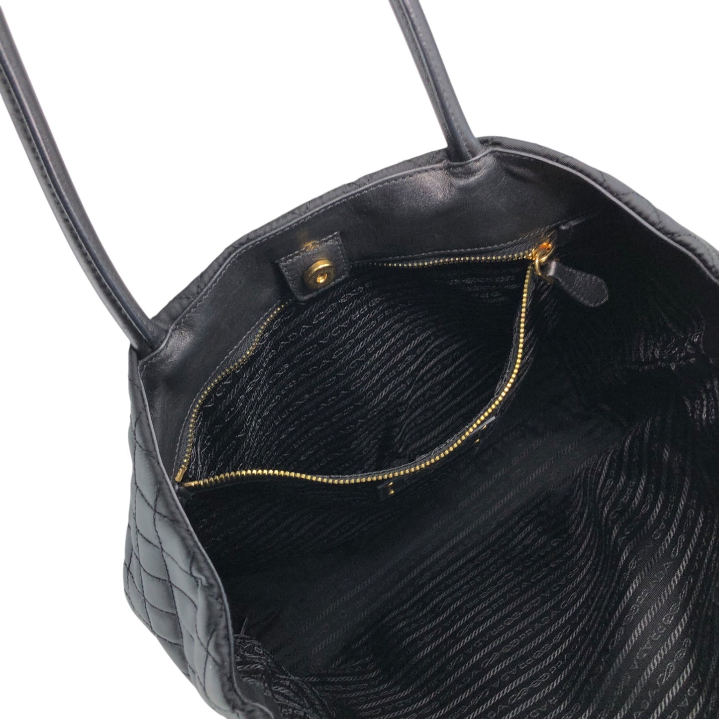 PRADA Logo Totebag Black Vintage eg4mx4