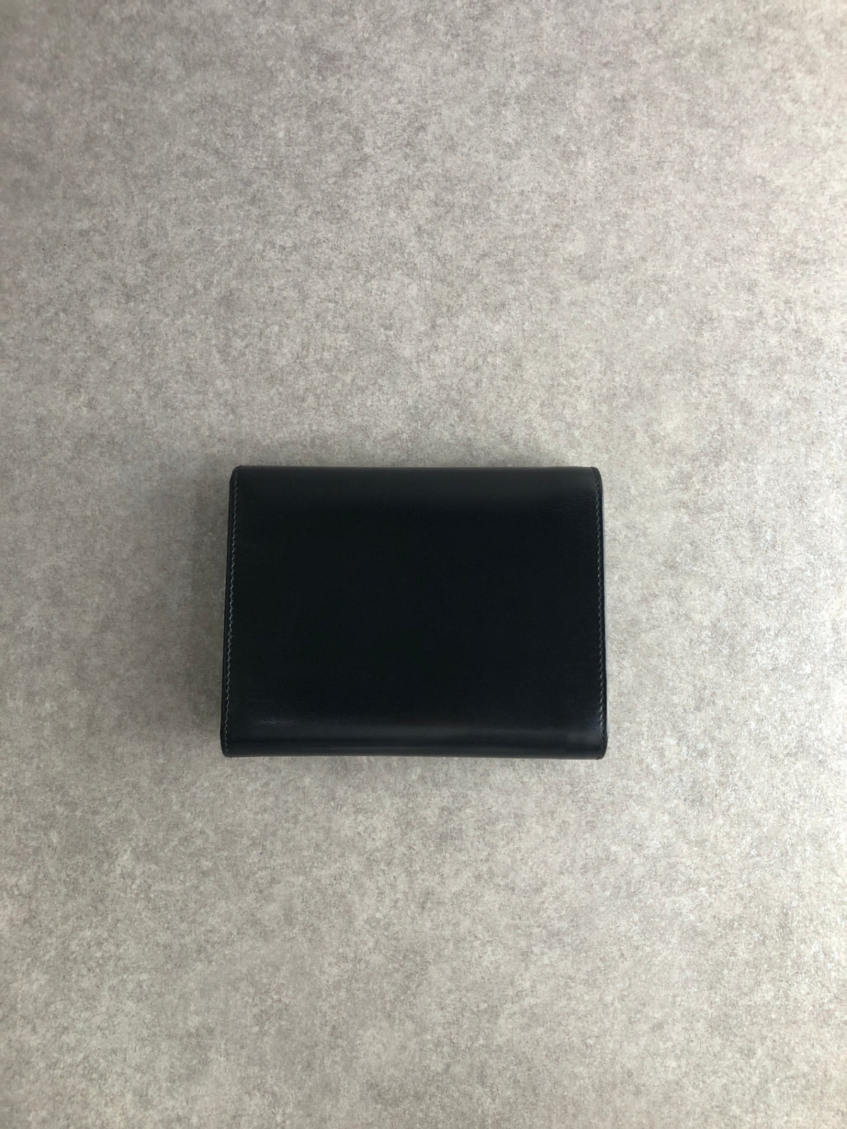 PRADA Logo Folded Wallet Black Vintage j6jr5n