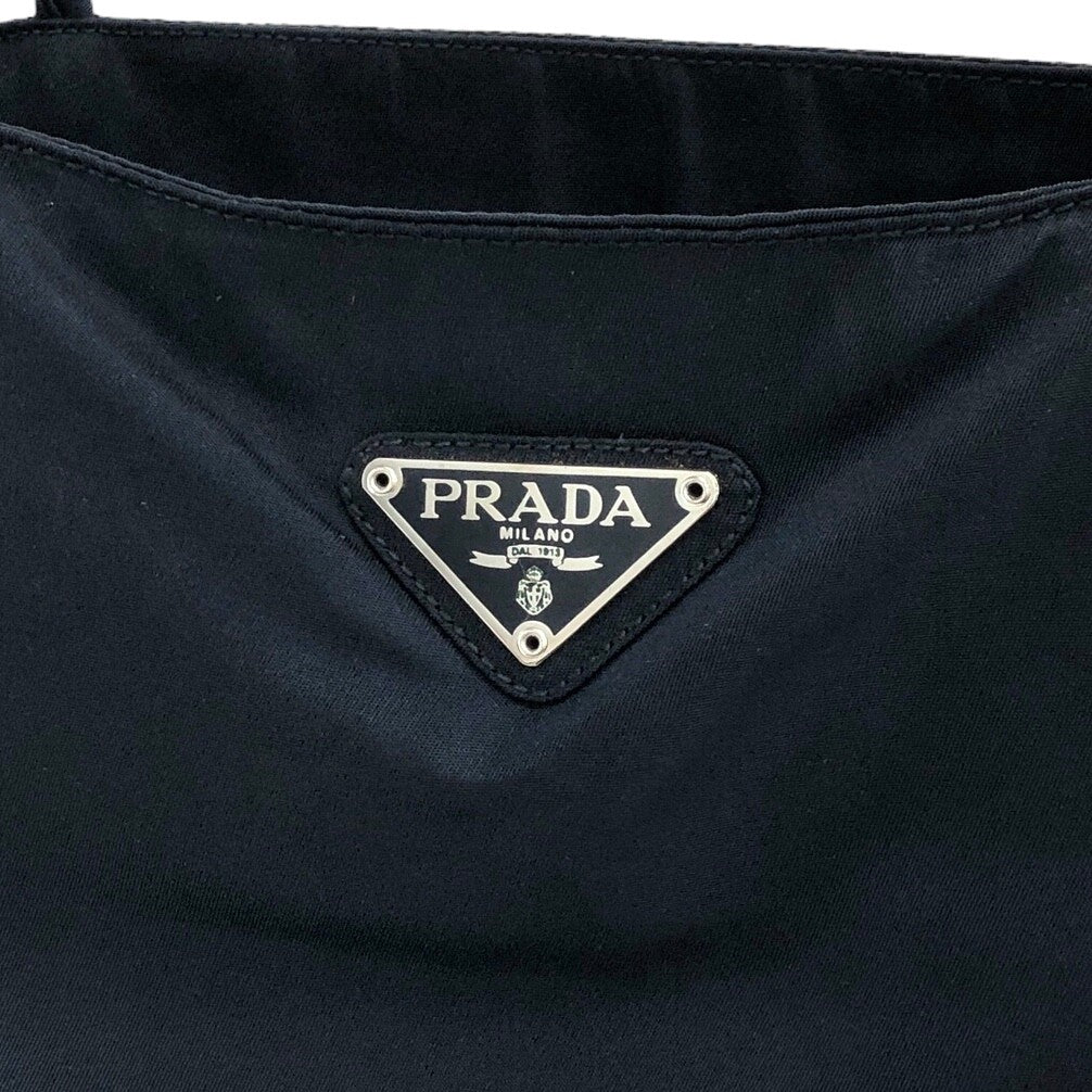 PRADA Triangle Logo Handbag Totebag Navy Vintage 7s5abw