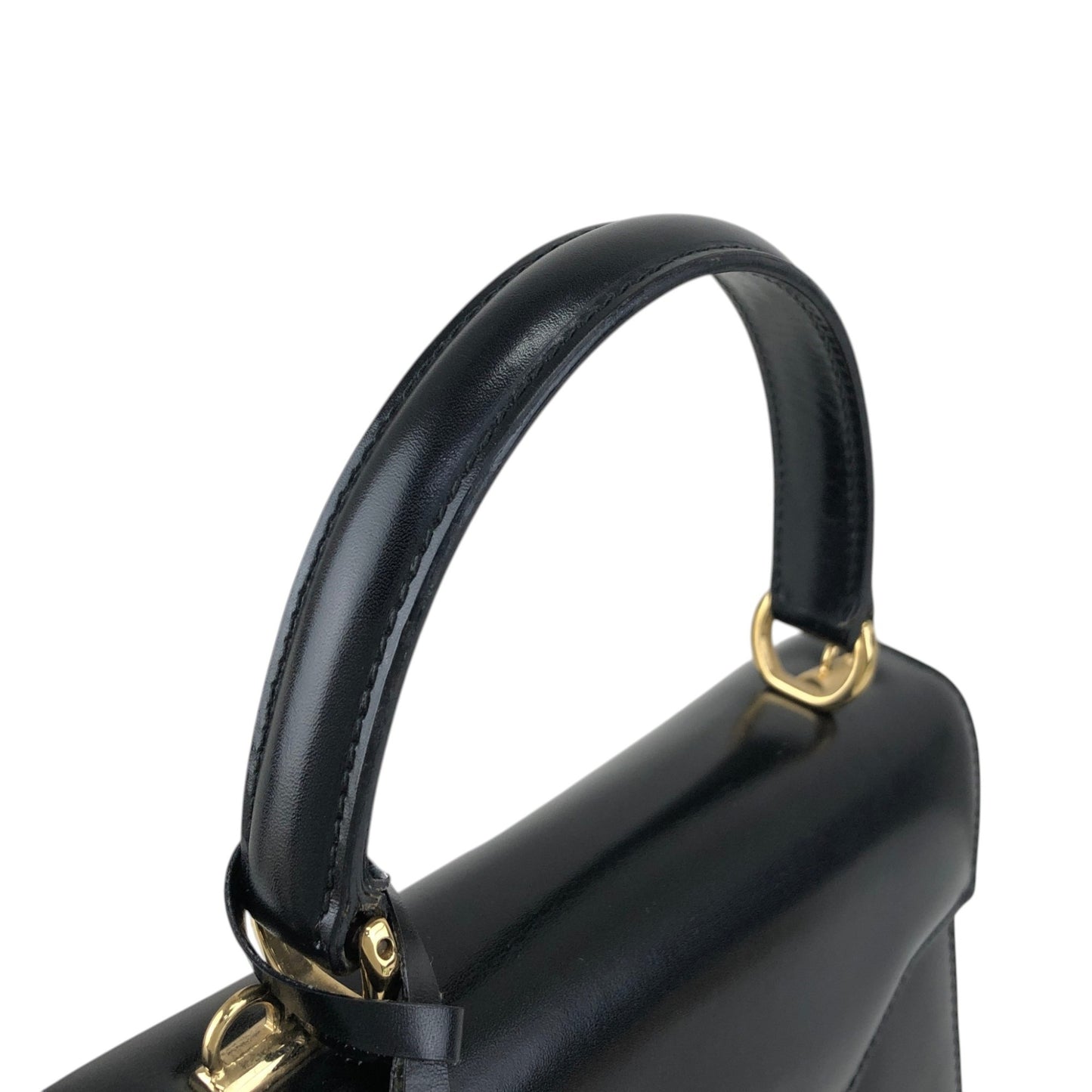 GUCCI Lady Lock Two-wayHandbag Shoulder bag Black Vintage uiedgd