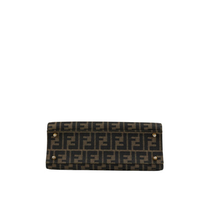 FENDI Zucca Logo Handbag Boston bag Brown Vintage ewdytc