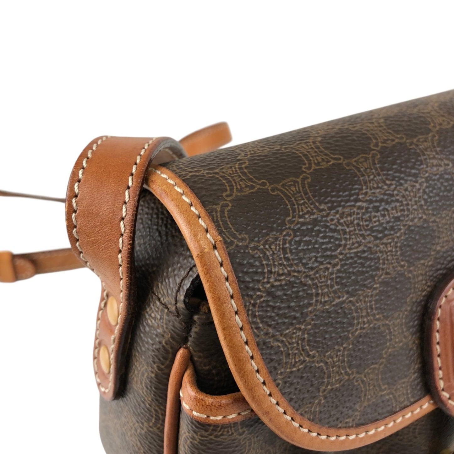 Macadam Blason Shoulder bag Brown Vintage rn6t8z