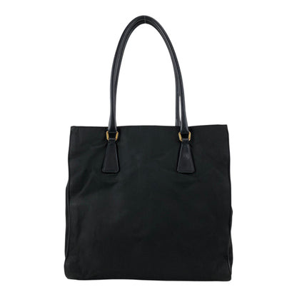 PRADA Tessuto Triangle Logo Totebag Black Vintage w67g35