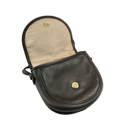 LOEWE Logo Embossed Small Shoulder bag Brown Vintage iavthk