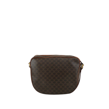 CELINE Macadam Blason Front Buckle Shoulder bag Brown Vintage n75n6t