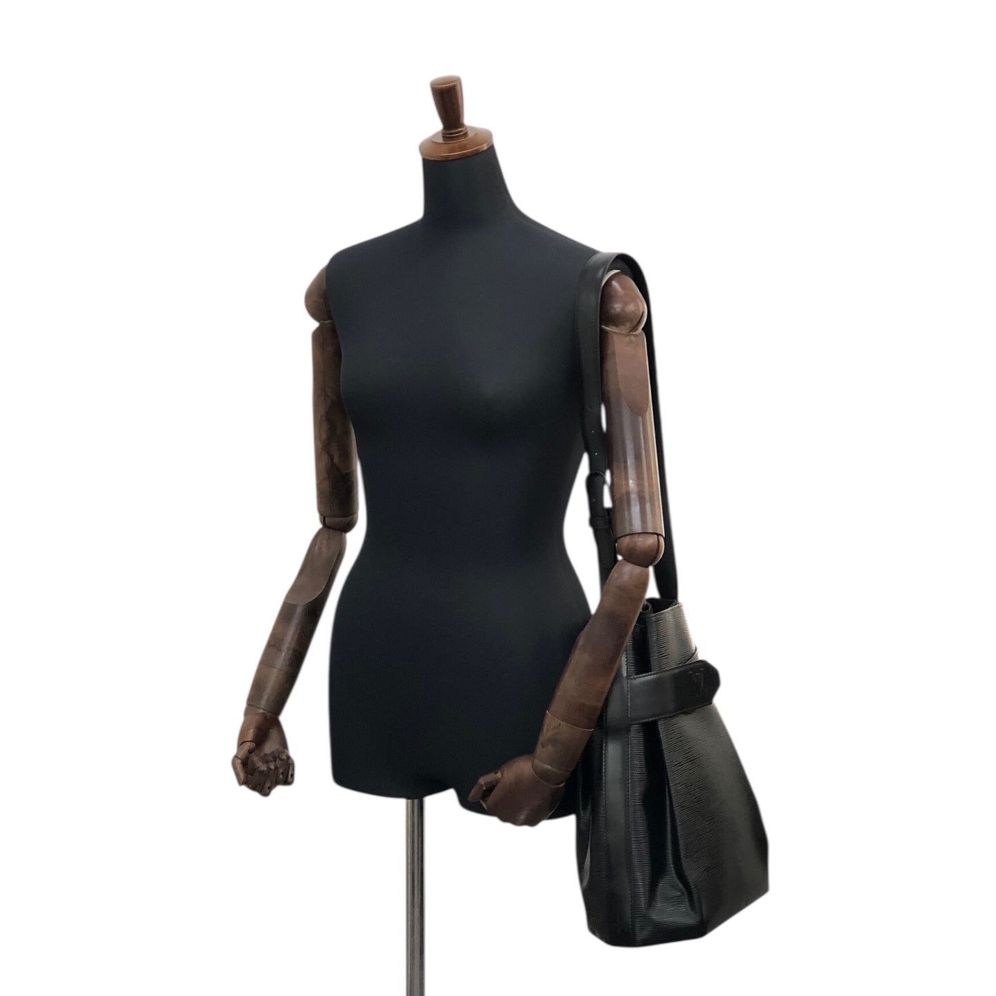 LOUIS VUITTON Epi Shoulder bag Black Vintage st4rdc