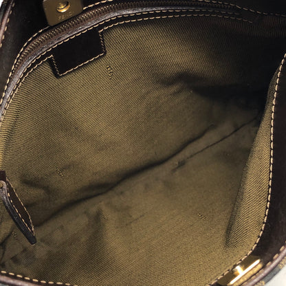 FENDI Zucca Jacquard Leather Shoulder bag Brown Vintage nxiyf3