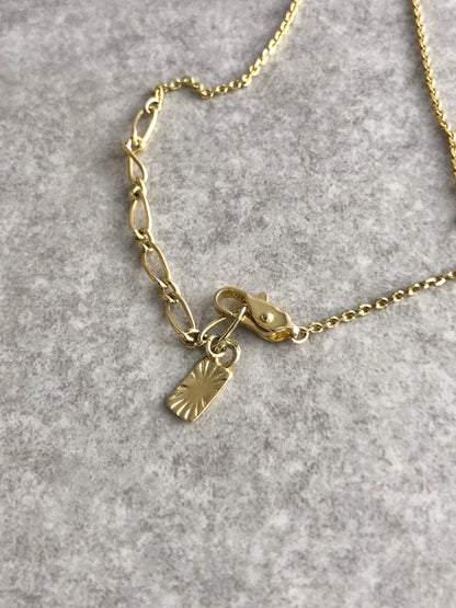 Yves Saint Laurent YSL Logo Necklace Gold Vintage jxgduk