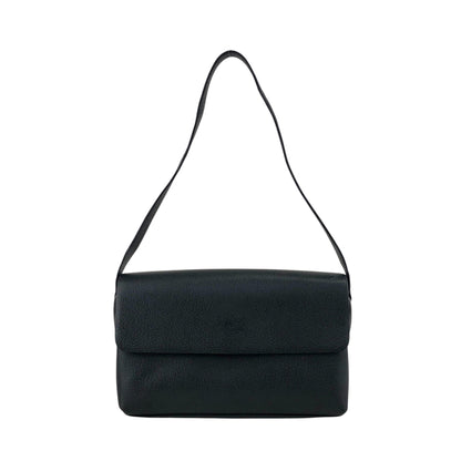 GUCCI Logo Shoulder bag Black Vintage 33amgr