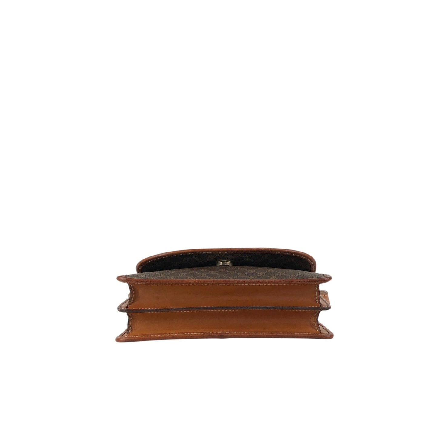 CELINE Macadam Blason Shoulder bag Brown Vintage ytvnjg