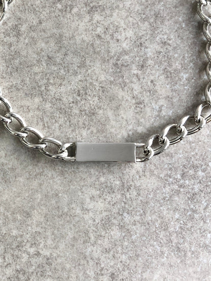 Christian Dior Logo Bracelet Silver Vintage cevvhs