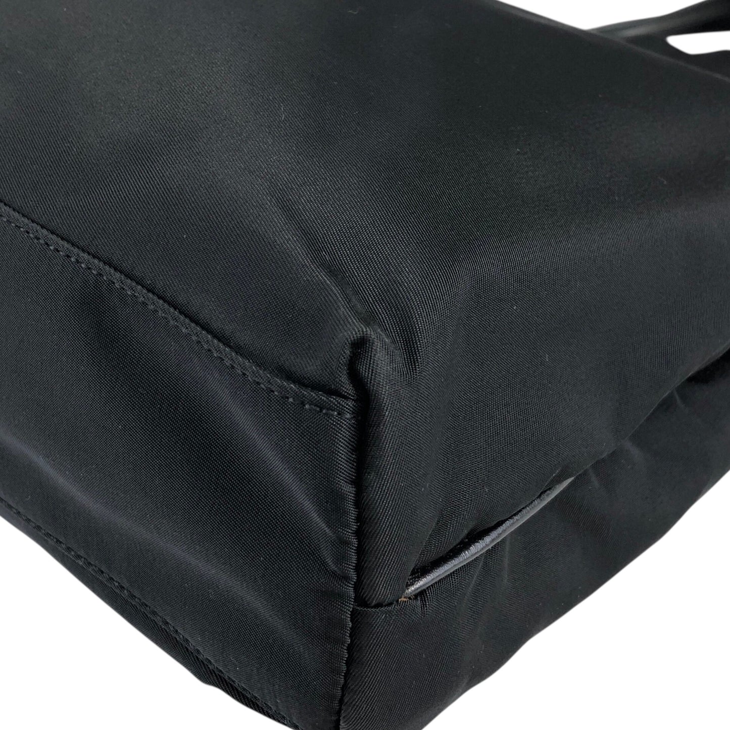 PRADA Tessuto Triangle Logo Totebag Black Vintage x4un45