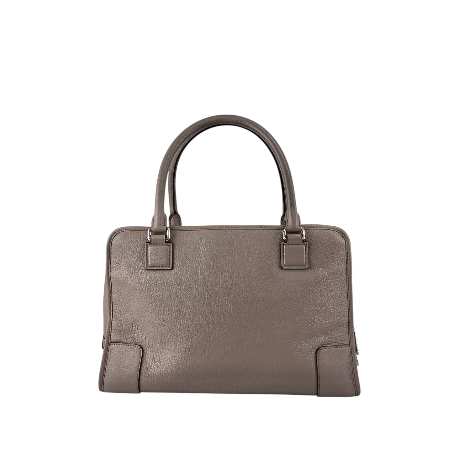 LOEWE Amazona36 Anagram Handbag Boston bag Gray Vintage mhy4fx