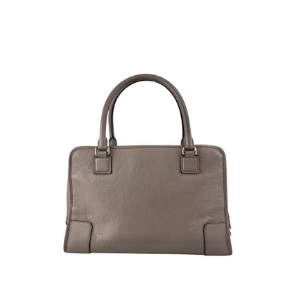 LOEWE Amazona36 Anagram Handbag Boston bag Gray Vintage mhy4fx