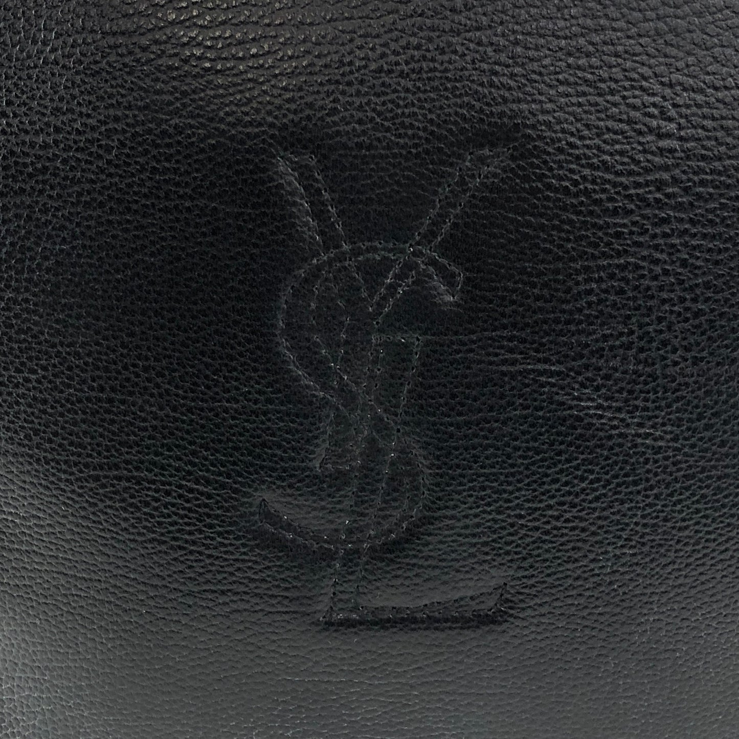 Yves Saint Laurent YSL Logo Shoulder bag Black Vintage 5yuyyw