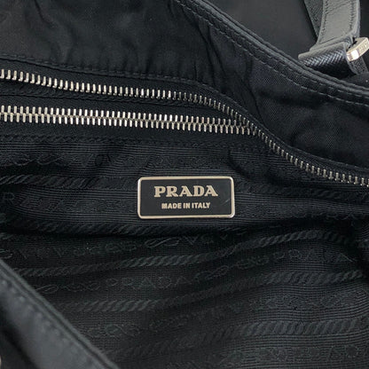 PRADA Tessuto Triangle Logo Totebag Black Vintage 8caxp5