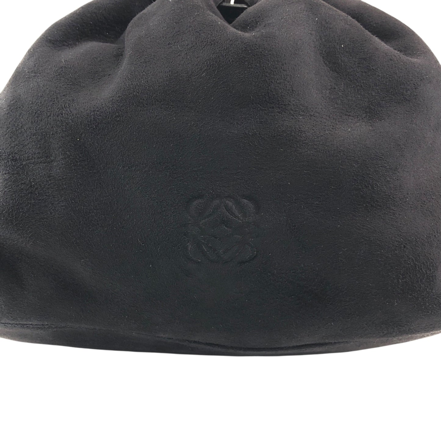 LOEWE Anagram Drawstring Small Handbag Black Vintage ysb4mf