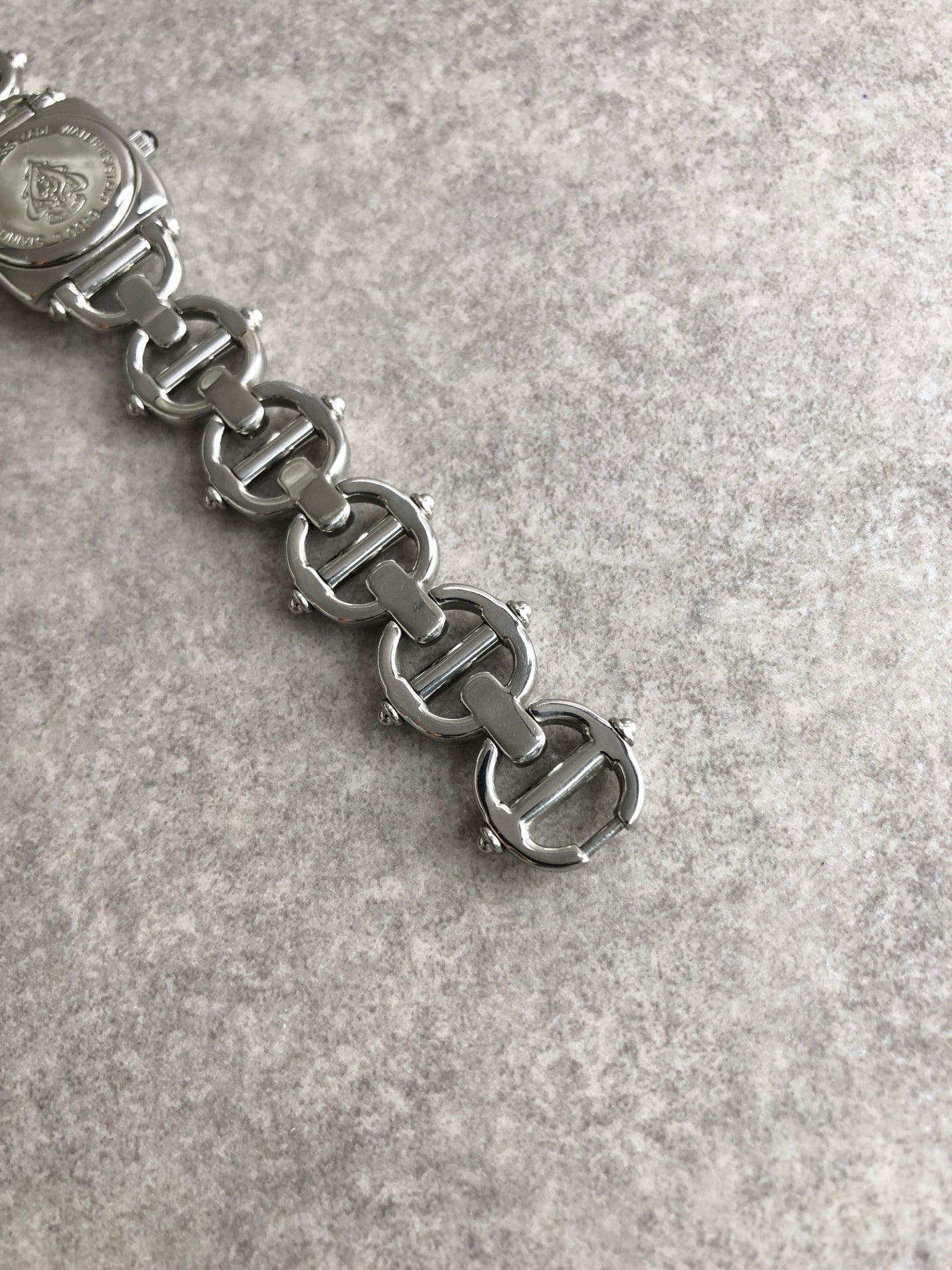 GUCCI Logo Quartz Watch Silver 6400L Vintage kph2tw