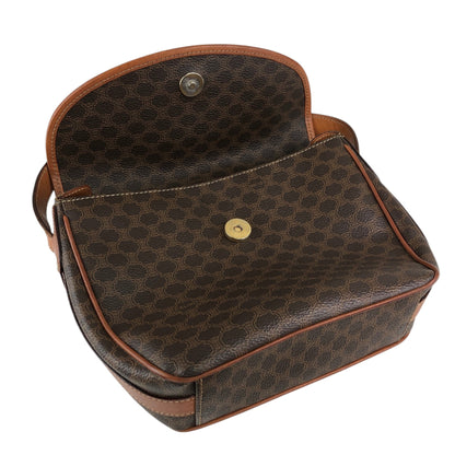 CELINE Macadam Blason Shoulder bag Brown Vintage ug57i6