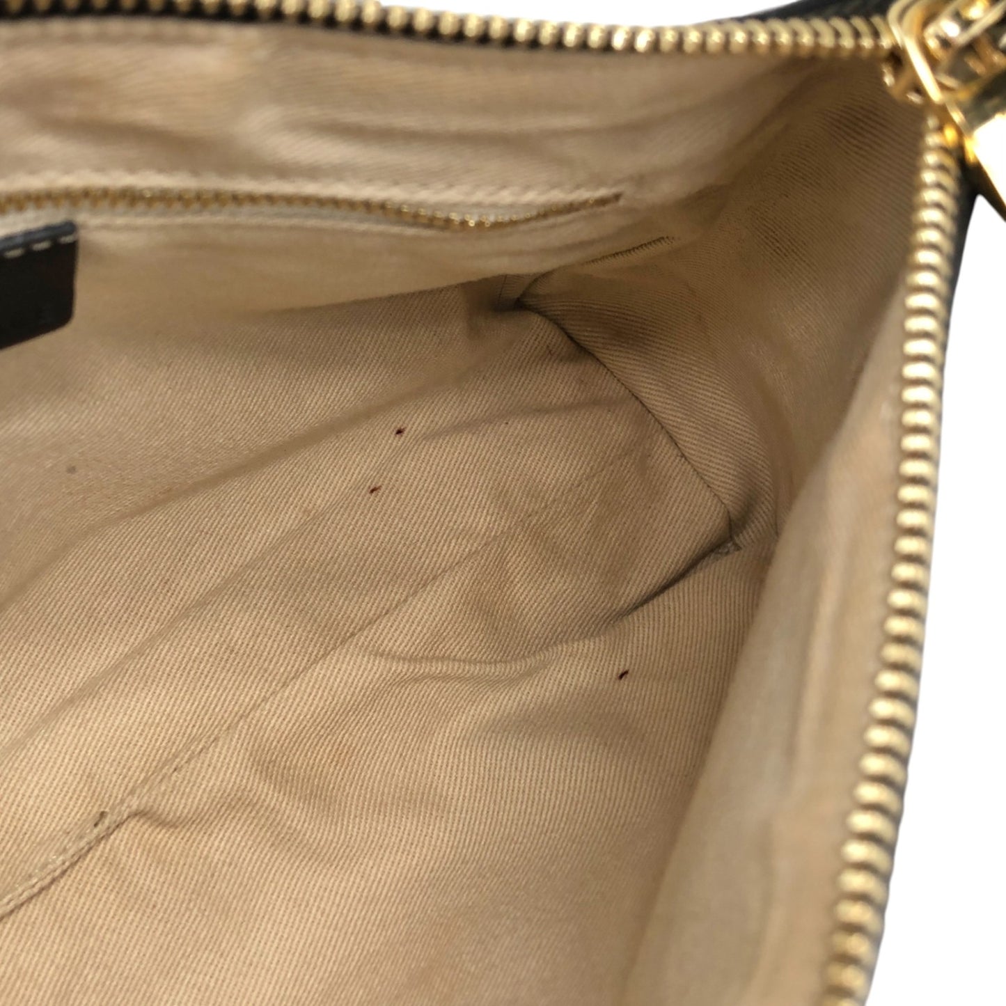 CELINE Macadam Triomphe Shoulder bag White Vintage frfffi