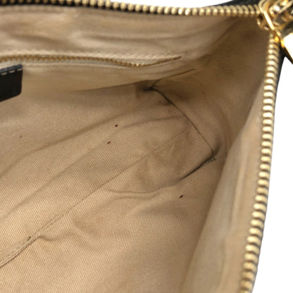 CELINE Macadam Triomphe Shoulder bag White Vintage frfffi