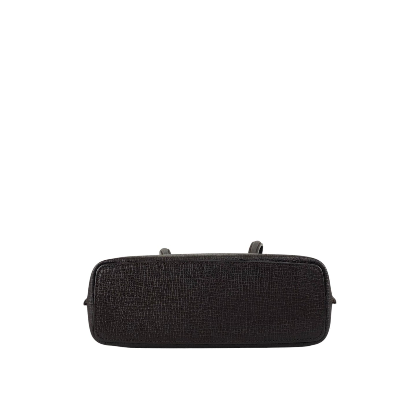 LOEWE Logo Embossed Handbag Brown Vintage xdd6ie