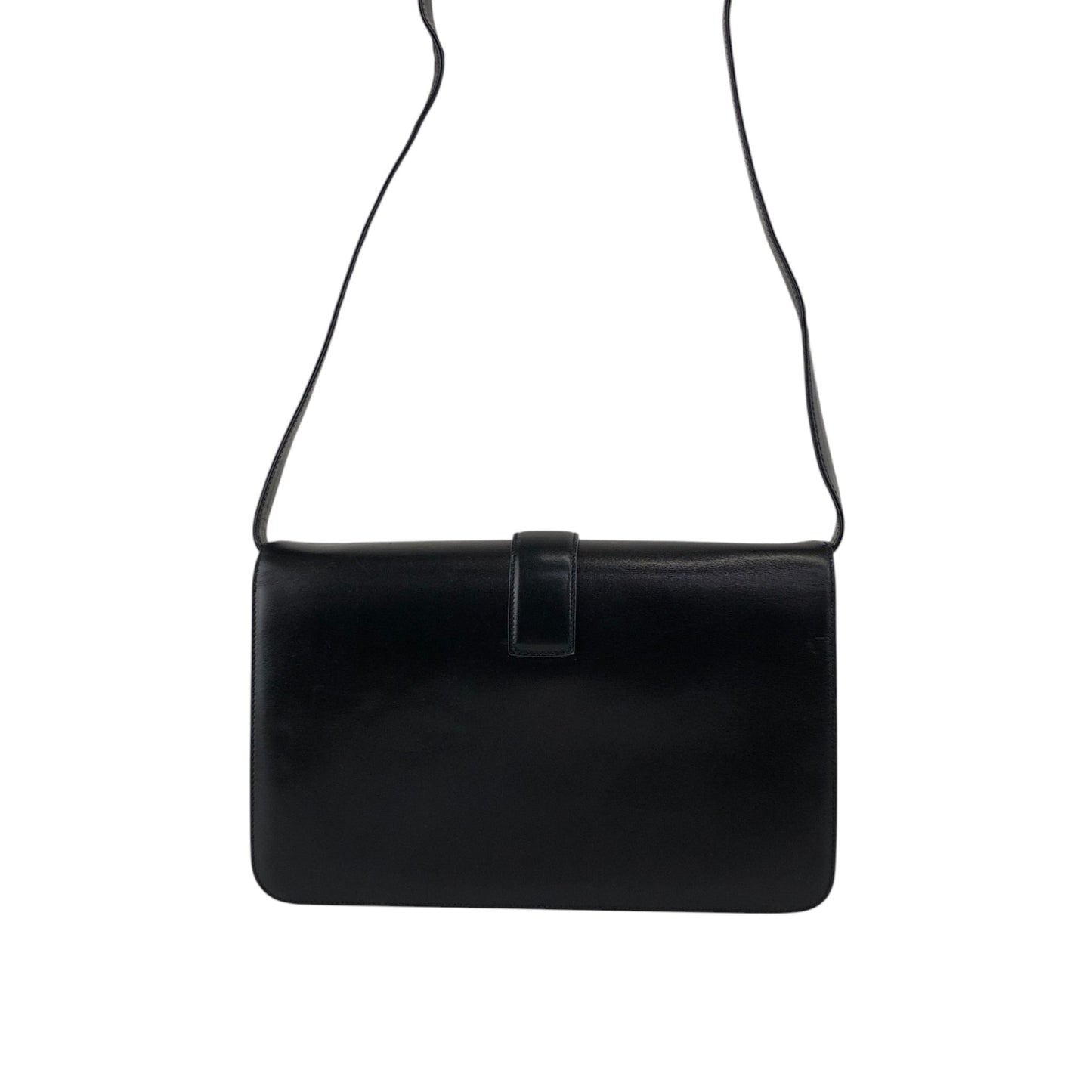 CELINE Horse Carriage Shoulder bag Black Vintage nwv32c