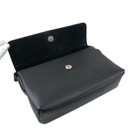 GUCCI Logo Shoulder bag Black Vintage 33amgr