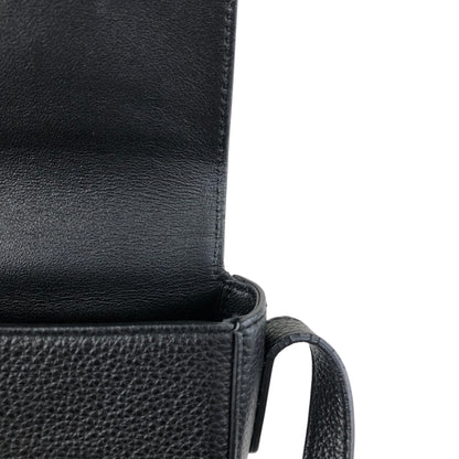 Salvatore Ferragamo Gancini Shoulder bag Black Vintage da8ayc