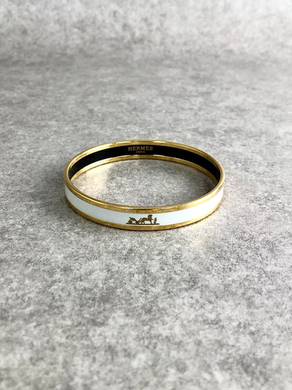 HERMES Bangle White Vintage x2rrgb