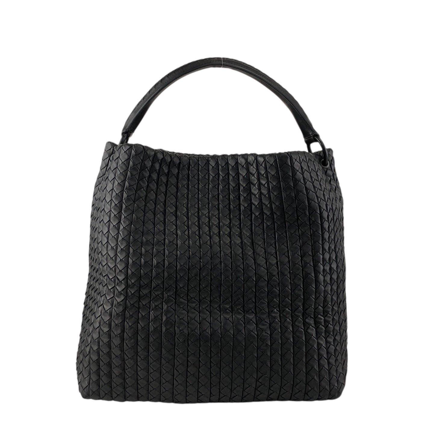 Bottega Veneta Intrecciato Handbag Black Vintage 5bnku4