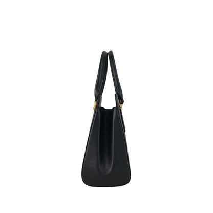 BURBERRY Logo Handbag Black Vintage imtu4e