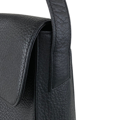 Yves Saint Laurent Logo Shoulder bag Black Vintage sivry5