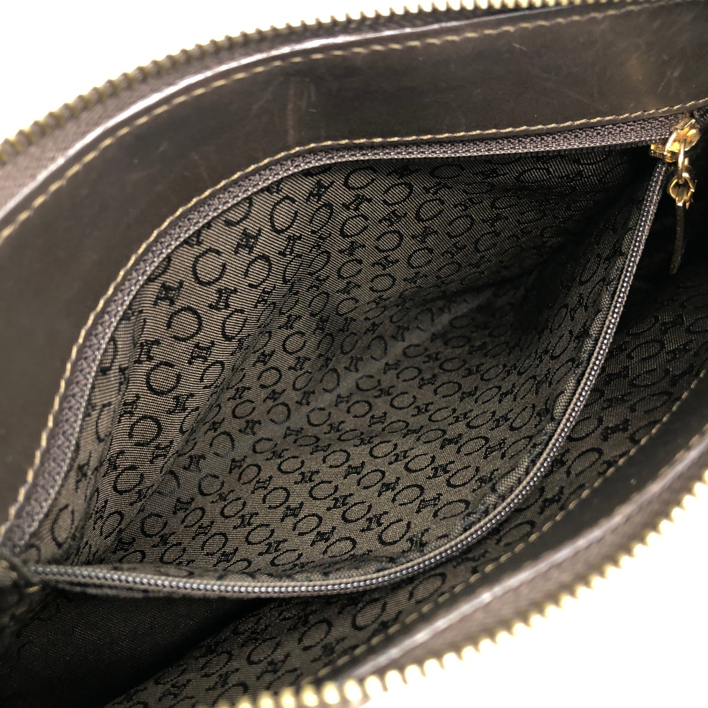 CELINE Macadam Shoulder bag Brown Vintage icsj8m