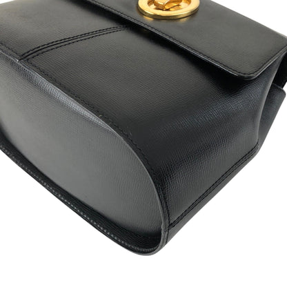 Christian Dior Turn Lock Shoulder bag Black Vintage rz2umb