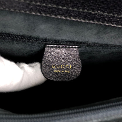 GUCCI Bamboo Handbag Black Vintage i4a8t7