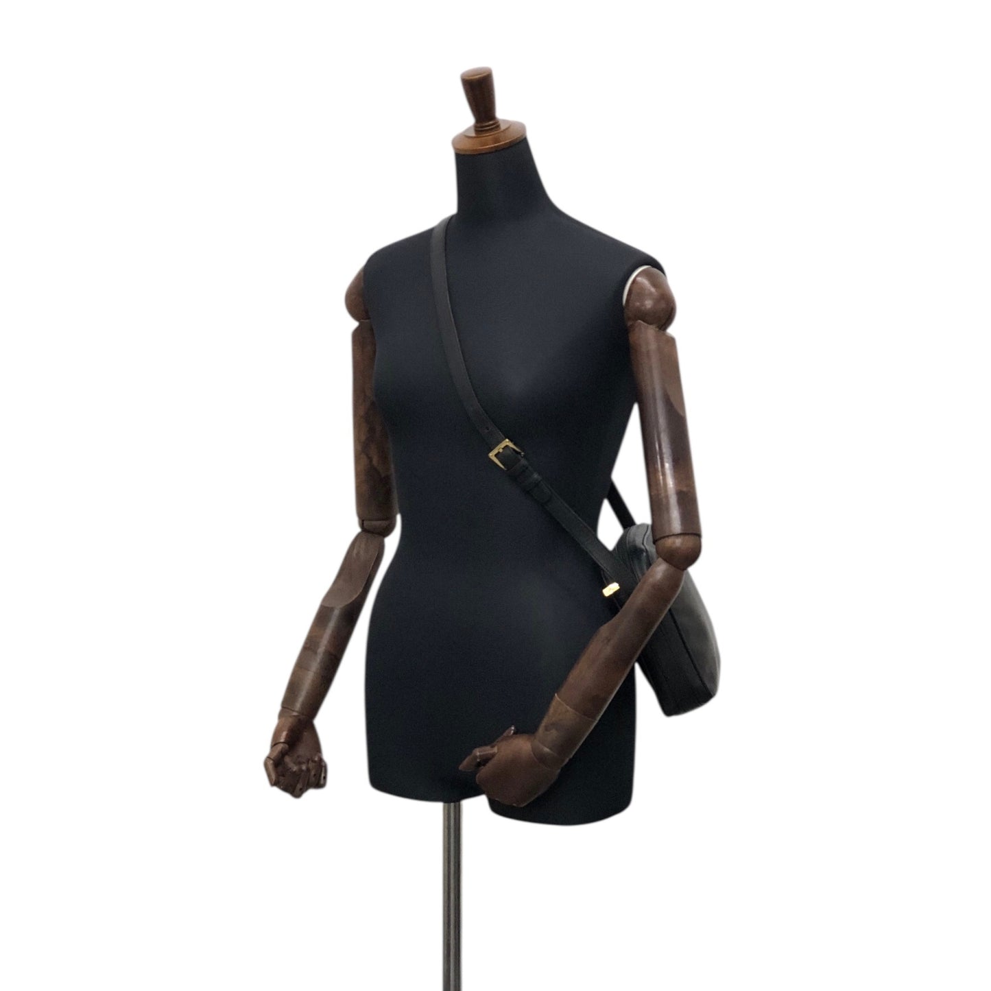 LOEWE Anagram Crossbody Shoulder bag Black Vintage bftpuc