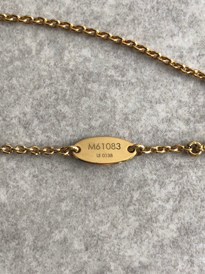 LOUIS VUITTON Necklace Gold Vintage rjpzsp