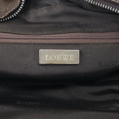 LOEWE Amazona28 Anagram Handbag Boston bag Brown Vintage rd4izx