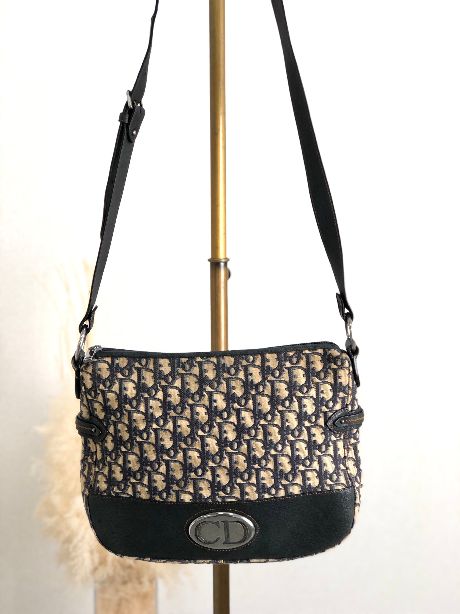 Vintage dior trotter shoulder bag sale