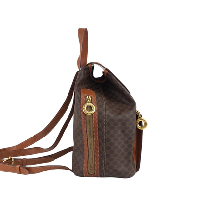 CELINE Macadam Backpack Brown Vintage pf7fri