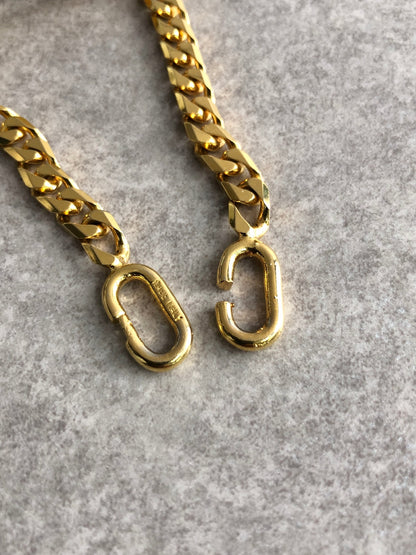 CELINE Blason Bracelet Gold Vintage t5afvt