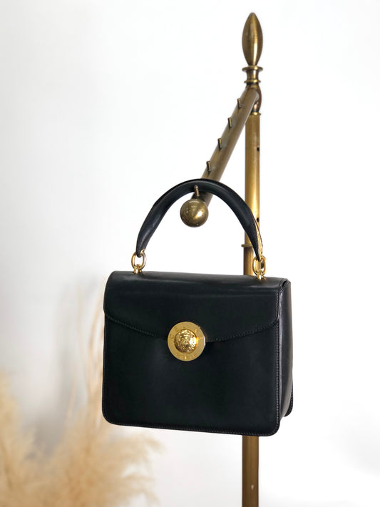 CELINE Starball Handbag Black Vintage yfnu6f